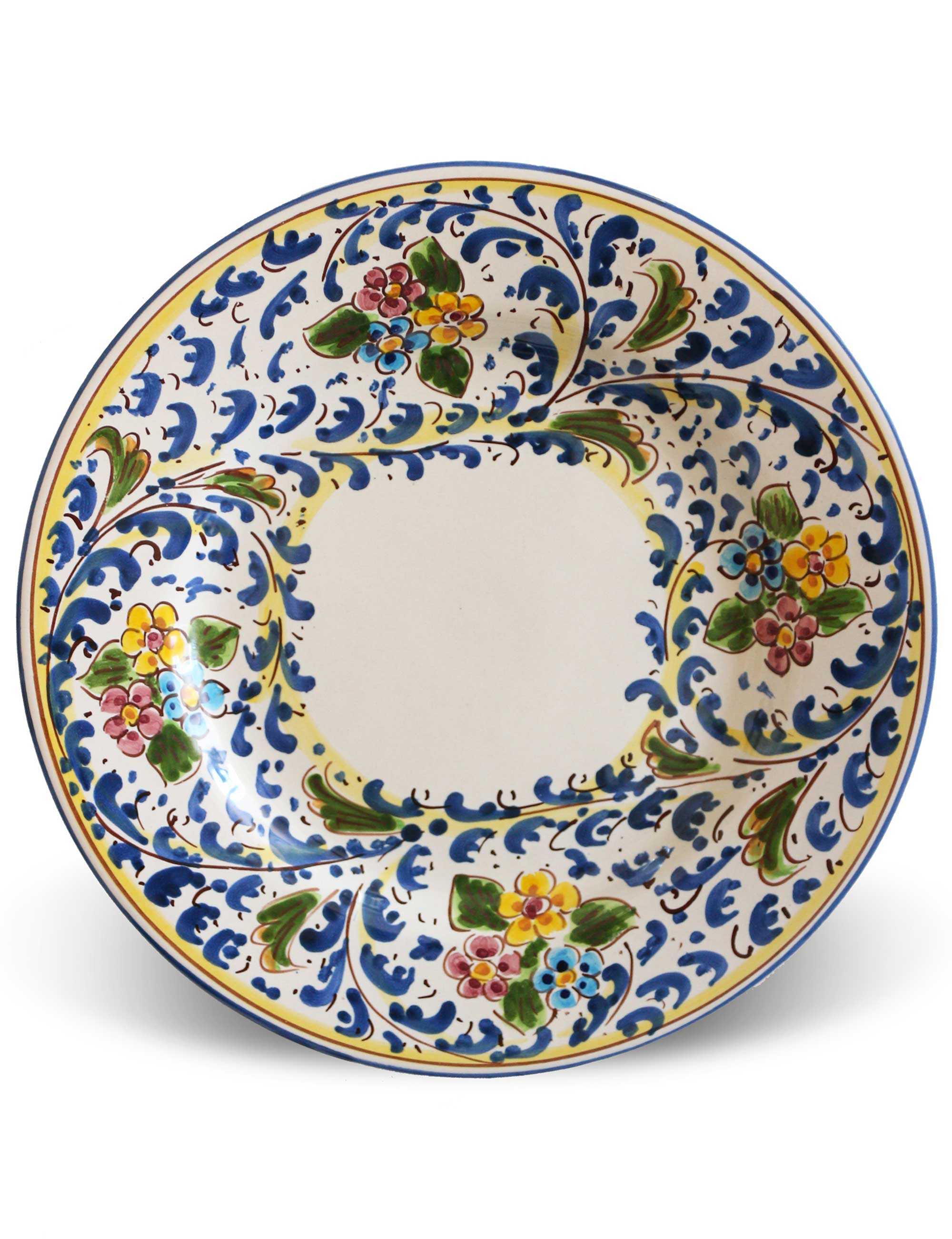 Sicilian artisan plates 18 pieces, BURRU
