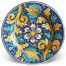 Flat plate artisan sicilian ceramic MONDELLO