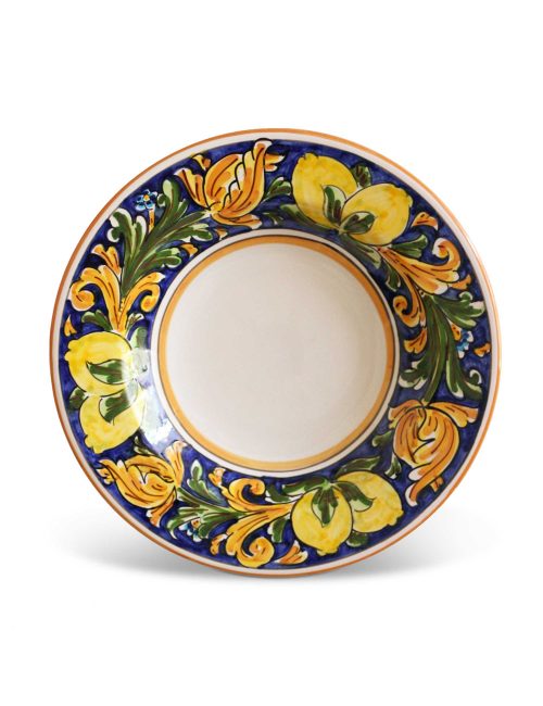 Deep plate sicilian ceramic PALERMO