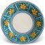 Flat plate decorated Sicilian ceramic TAORMINA