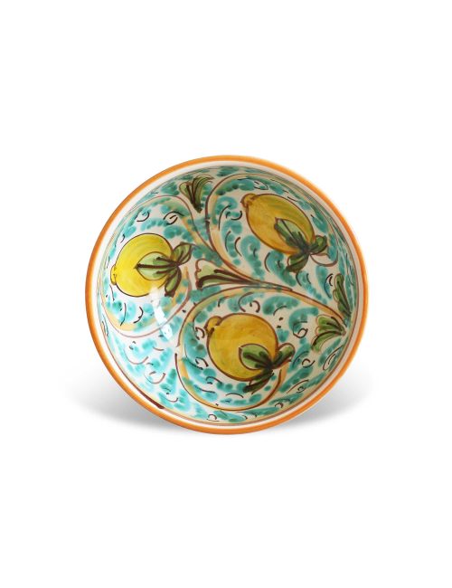 DECORATED SICILIAN CERAMIC BOWL BAGHERIA