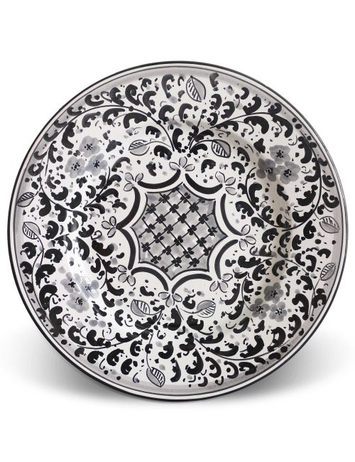 caltagirone decorated ceramic plate-Bronte