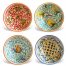 SET COPPE CERAMICA DECORATA BAGHERIA - 4 PEZZI per macedonie gelato zuppe e tapas.