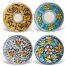 set 4 piattini ceramica siciliana