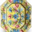 SICILIAN CERAMIC OCTAGONAL SERVING PLATE ROSOLINI