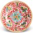 FLAT PLATE DECORATED CALTAGIRONE CERAMIC - SPERLINGA