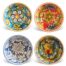 Set 4 coppe ceramica decorata-Ferla