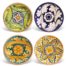 Set 4 piattini ceramica Caltagirone-Mazzarino