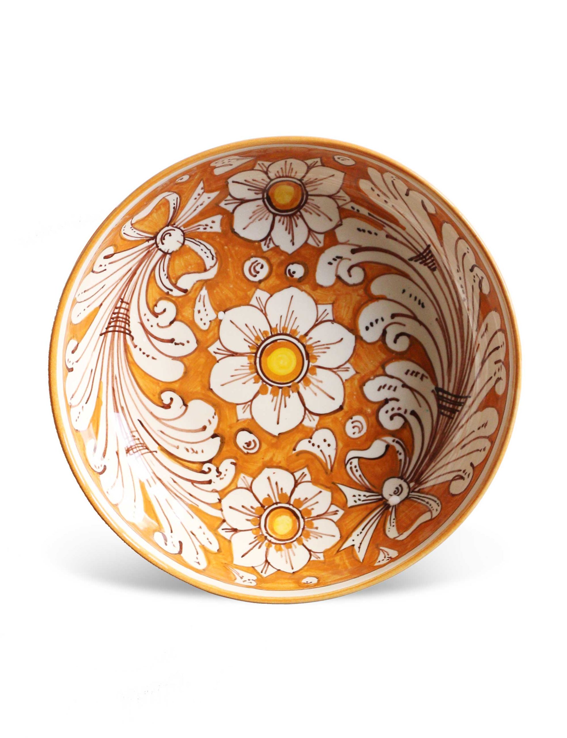 VINTAGE SET 6 piatti da torta antichi Ø circa 18 cm decorazione spray Art  Déco 1930 ZELL am Harmersbach piatto crema arancio turchese piccola pietra  di ferro in ceramica -  Italia
