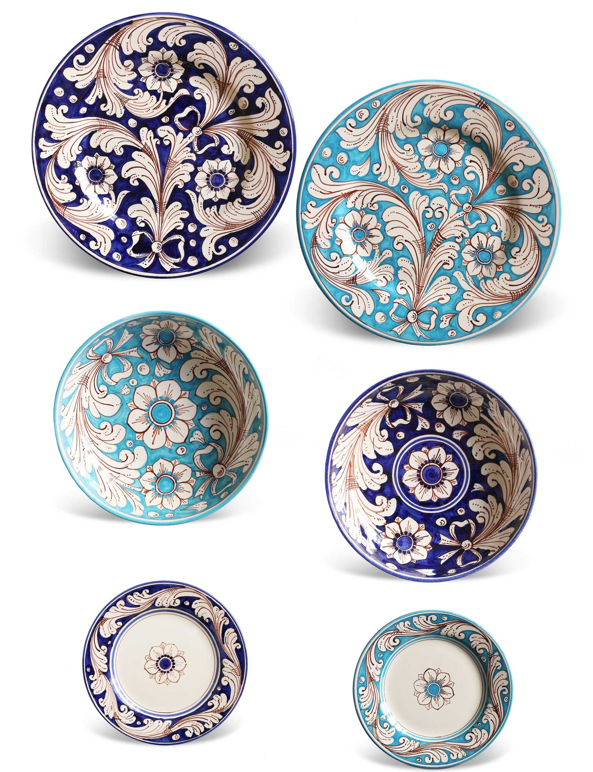 Piatti decorati Marzapane in ceramica di Caltagirone