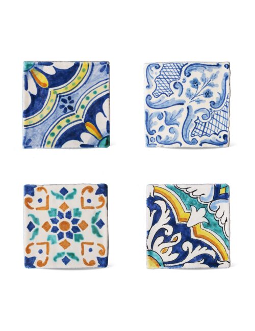 Caltagirone decorated ceramic majolica tiles