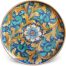 Piatto da portata ceramica siciliana decorata-Buccheri