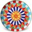 Piatto da portata in ceramica decorata di Caltagirone-carretto Vinaloru