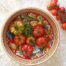 Caltagirone decorated ceramic salad bowl