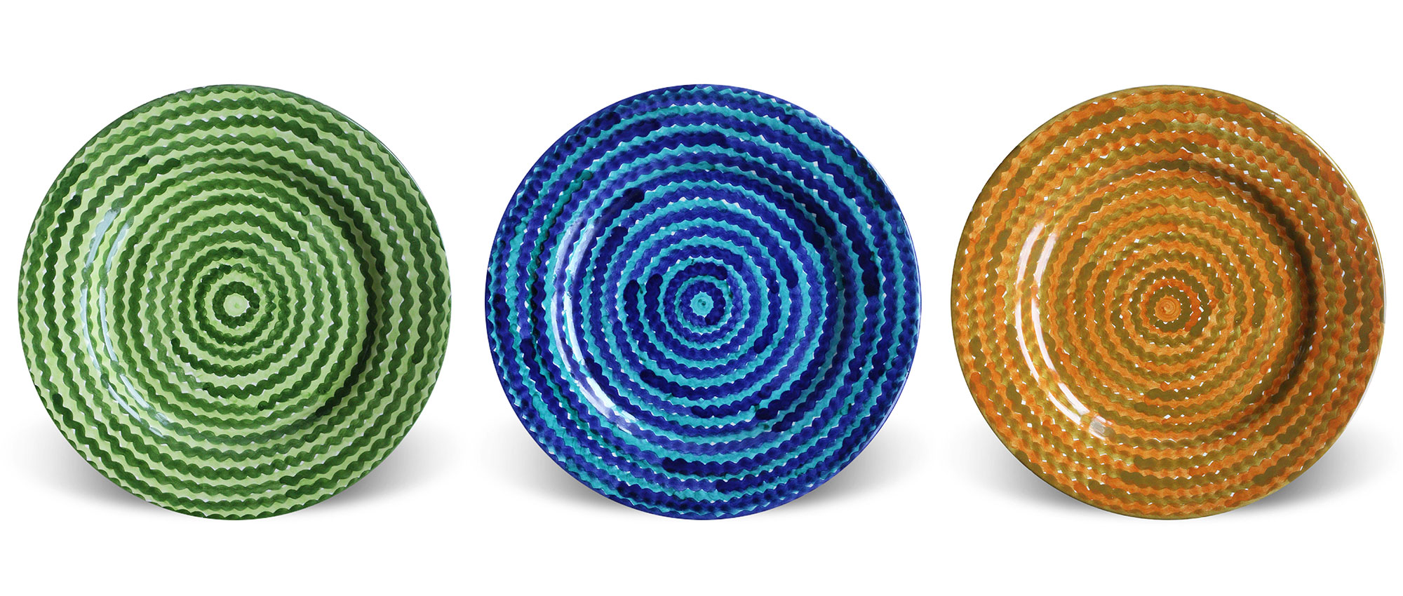 Piatti decorati in ceramica siciliana Mediterra