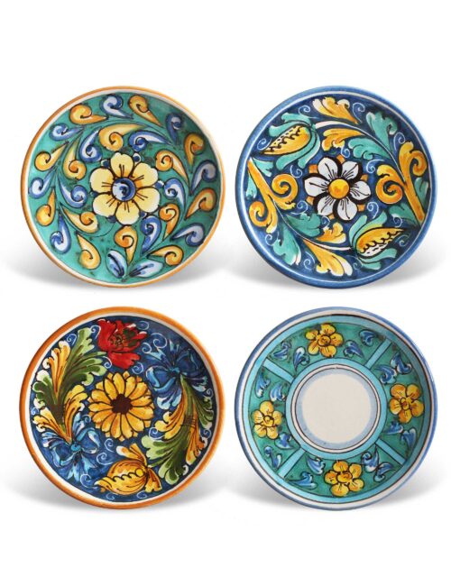 Piattini in ceramica decorata siciliana