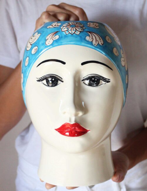 Decorated Sicilian ceramic Moor’s head