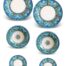 Piatti ceramica Caltagirone–Set 6 pezzi–Azzizato