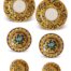 Piatti ceramica Caltagirone–Set 6 pezzi–Oru