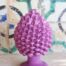 Pigna in ceramica siciliana 20 cm colore bouganville