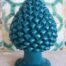 Pigna in ceramica siciliana 30 cm colore ottanio