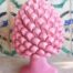 Pigna in ceramica siciliana 30 cm colore quarzo rosa