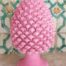 Pigna in ceramica siciliana 40 cm colore quarzo rosa