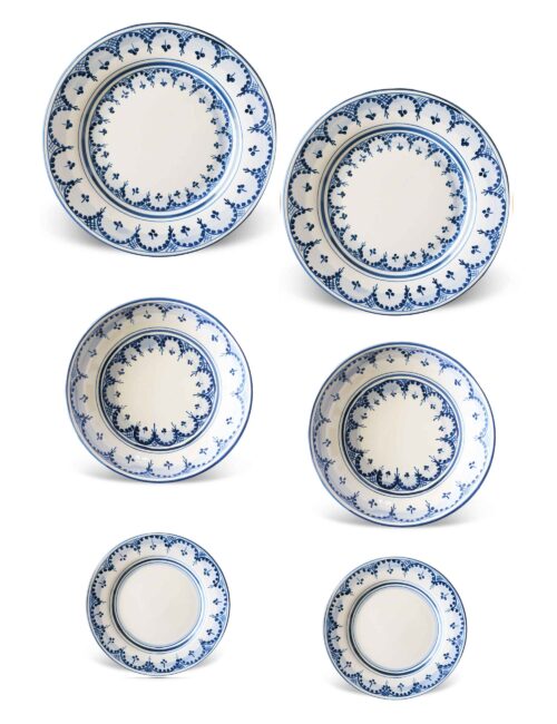 Eolie decorated plates 6 pieces tablewear set CIALOMA