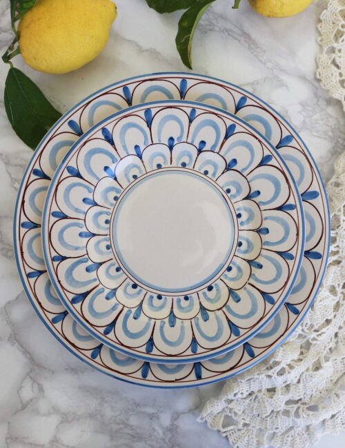 Eolie decorated plates 6 pieces tablewear set NASSA