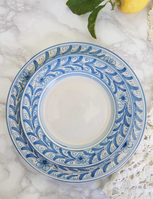 Sicilian ceramic dessert plate PARANZA