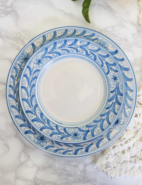 Sicilian ceramic flat plate PARANZA