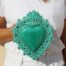 Sicilian Sacred Heart Saint Agata Emerald Green