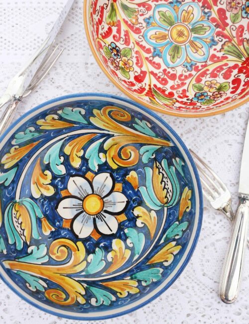 Set insalatiere ceramica siciliana Isole