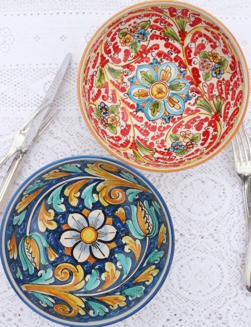 Set insalatiere ceramica siciliana Isole