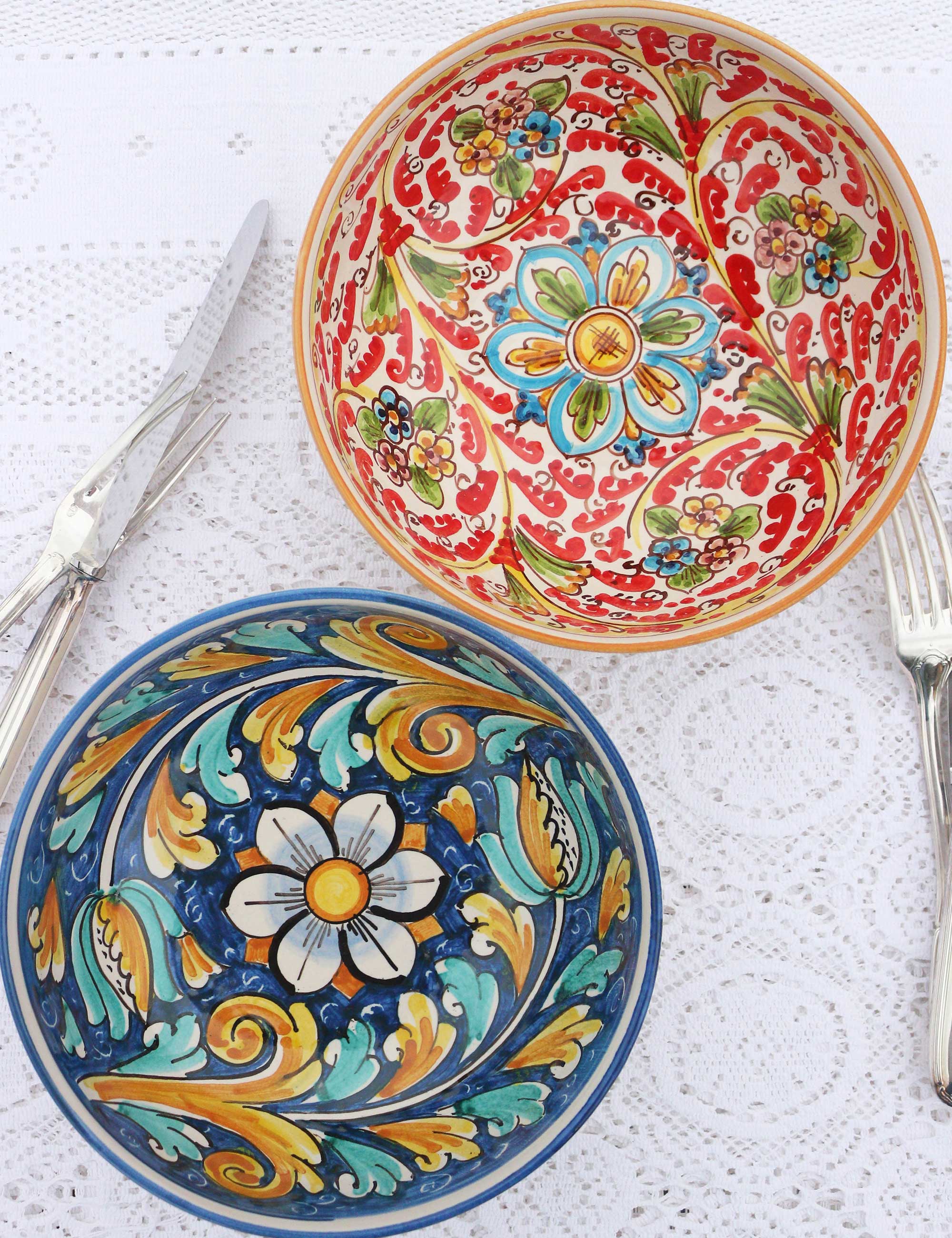 Set insalatiere ceramica siciliana Isole