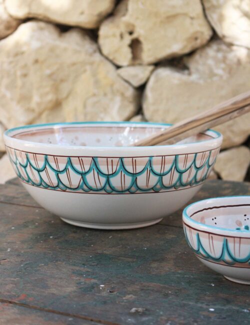 Insalatiera ceramica decorata siciliana MareNostro