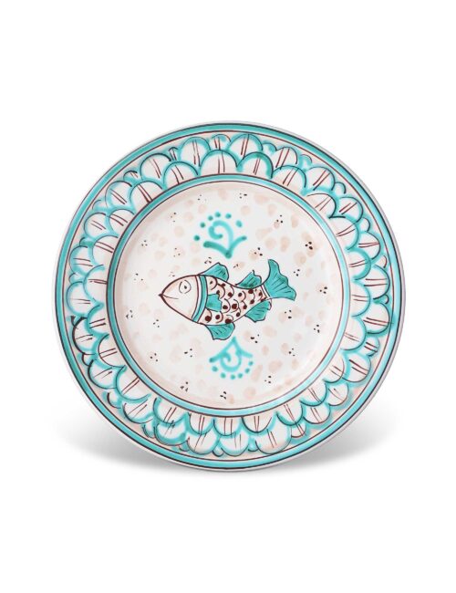 Piatto dessert ceramica siciliana MareNostro