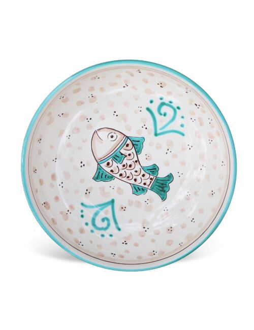 Piatto fondo ceramica siciliana MareNostro